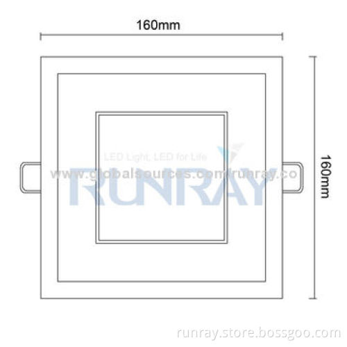 Dimmable 12W LED Panel Light with Epistar 2835 Chip, 85-265V AC, 120° Beam Angle, CE-marked